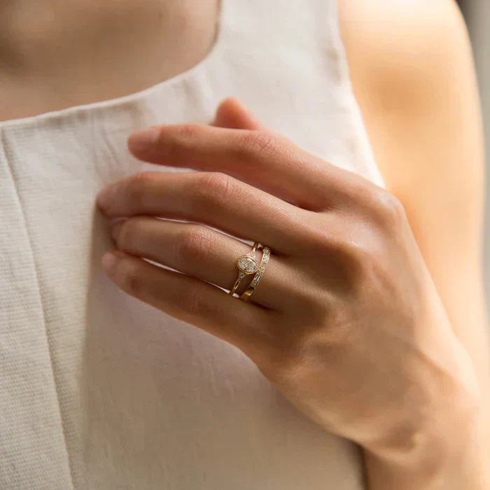 Jennie Kwon Diamond Oval Deco Ring