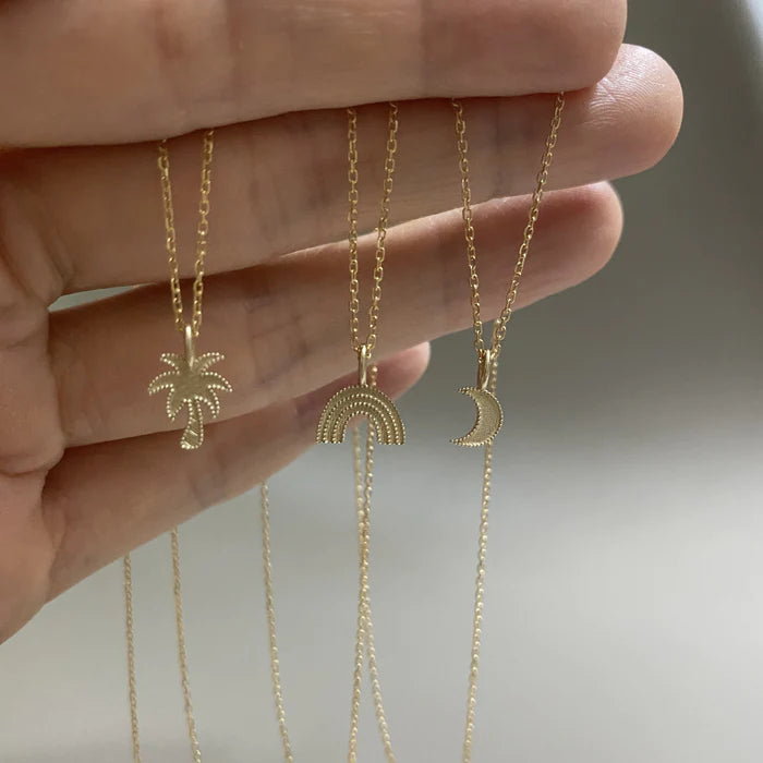 Jennie Kwon Designs Beaded Moon Necklace