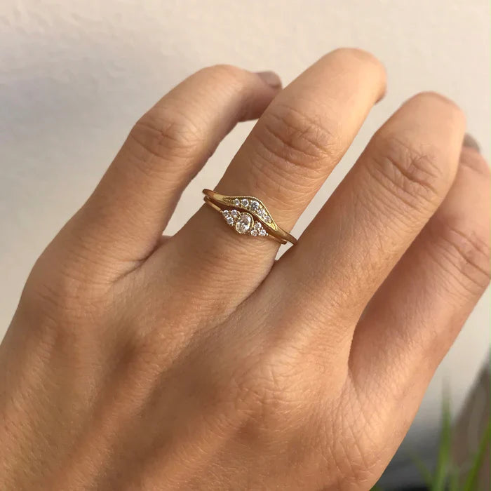 Jennie Kwon Designs Oval Diamond Cluster Whisper Ring
