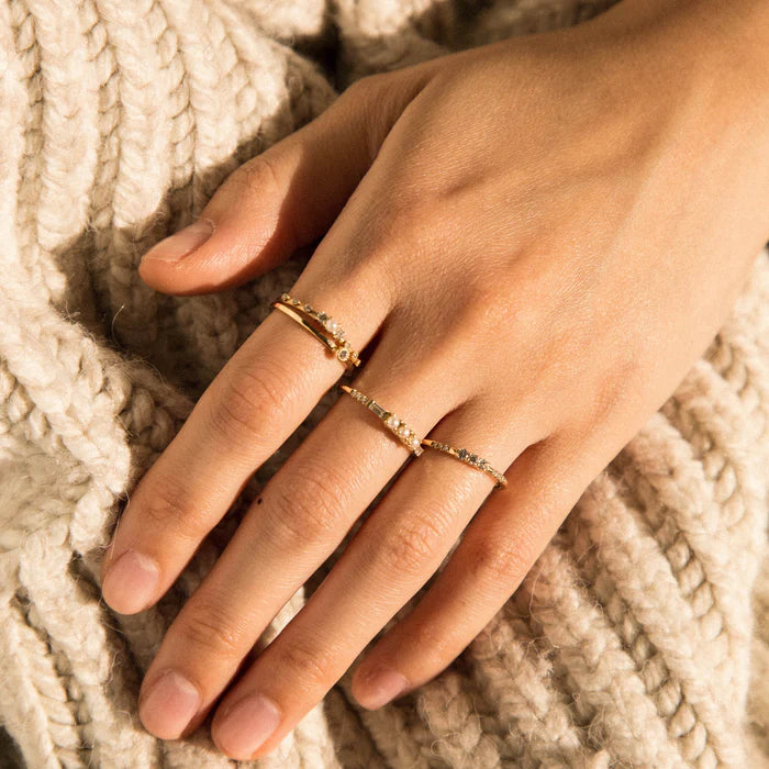 Jennie Kwon Three Diamond Equilibrium Ring