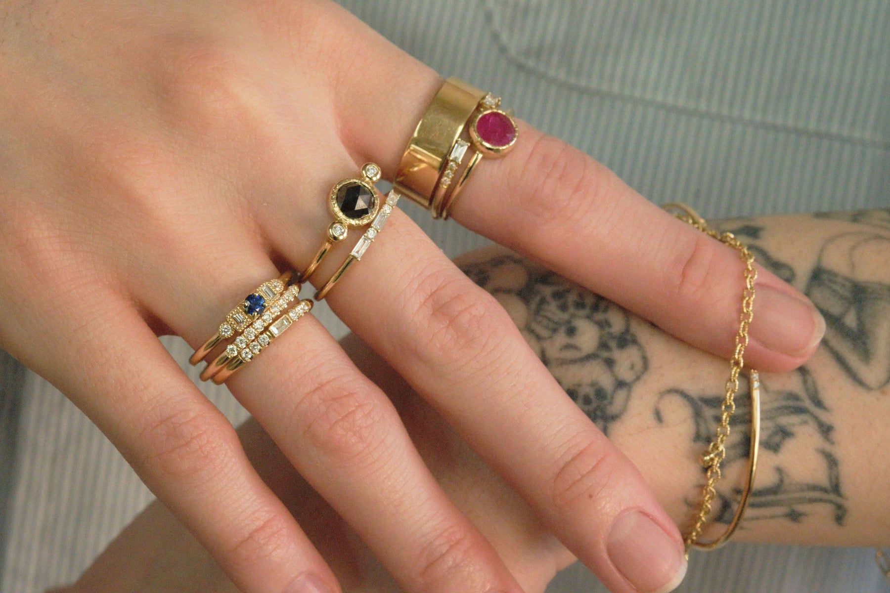 black diamond sinfonia ring