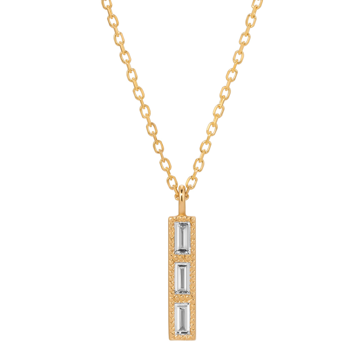 Diamond Tile Necklace