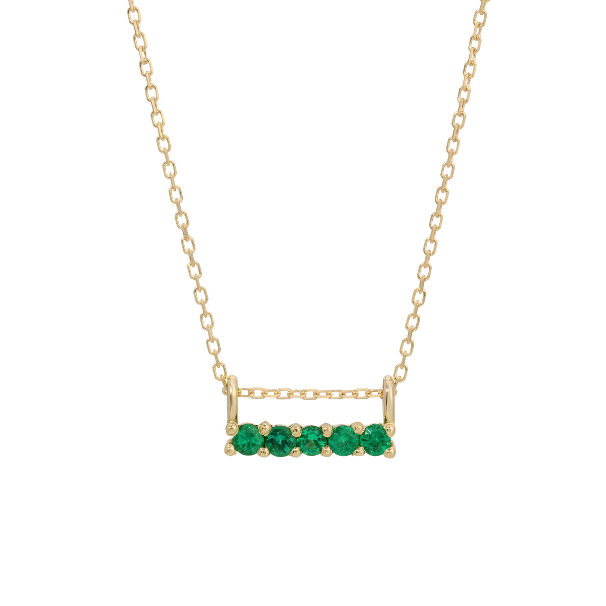 5 Emerald Necklace