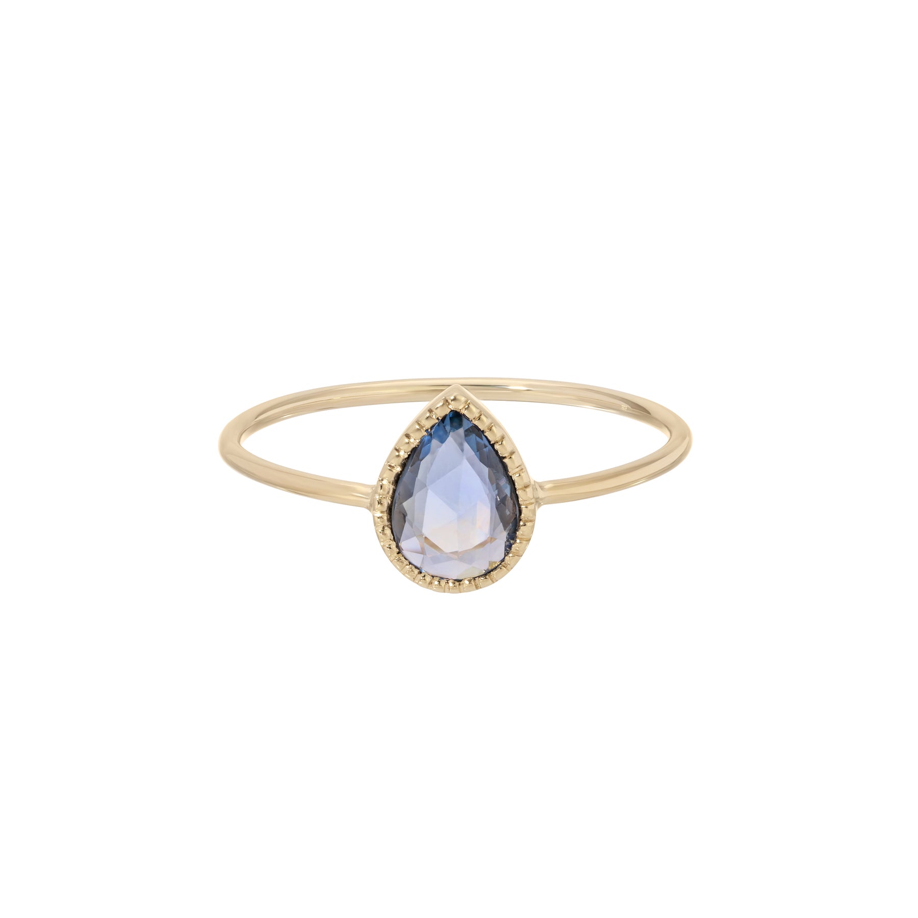 Blue Sapphire Lento Wisp Ring