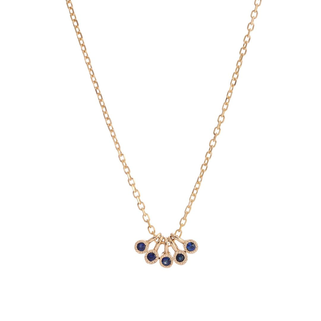 Delicate on sale sapphire necklace