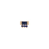 Blue Sapphire Baguette 3 Dot Stud (Single)