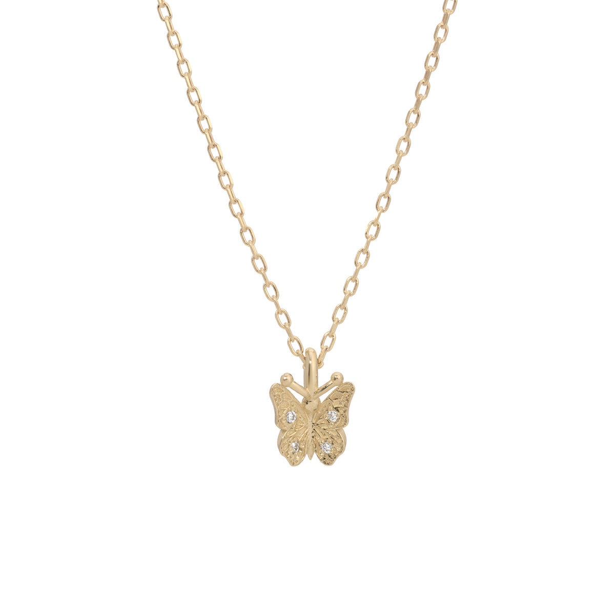 Diamond Butterfly Necklace