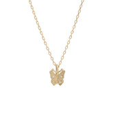 Diamond Butterfly Necklace