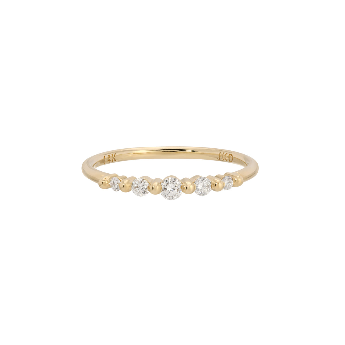 Diamond Crown Pebble Band