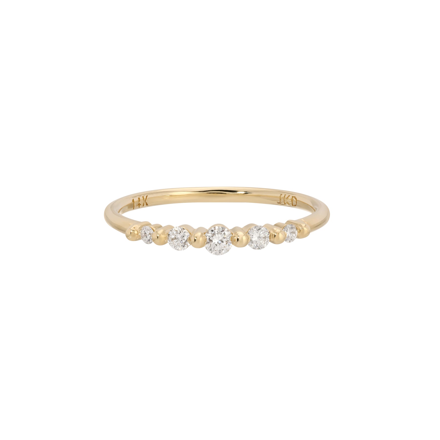 Diamond Crown Pebble Band