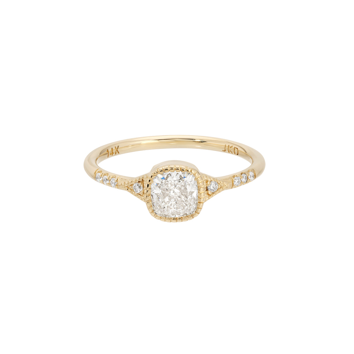 Diamond Cushion Deco Ring