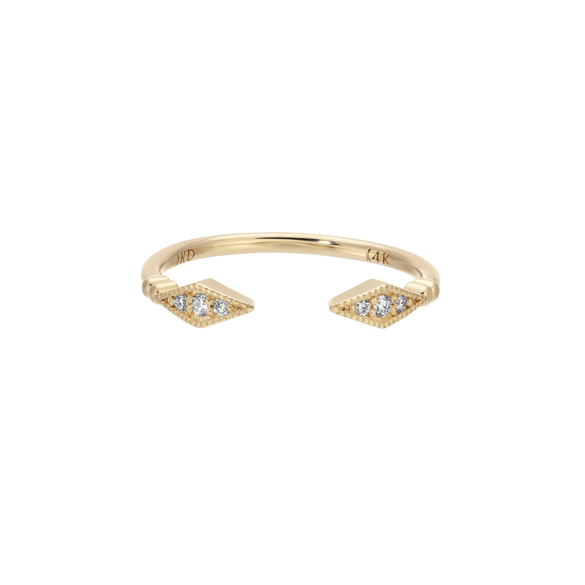 Diamond Kite Cuff Ring