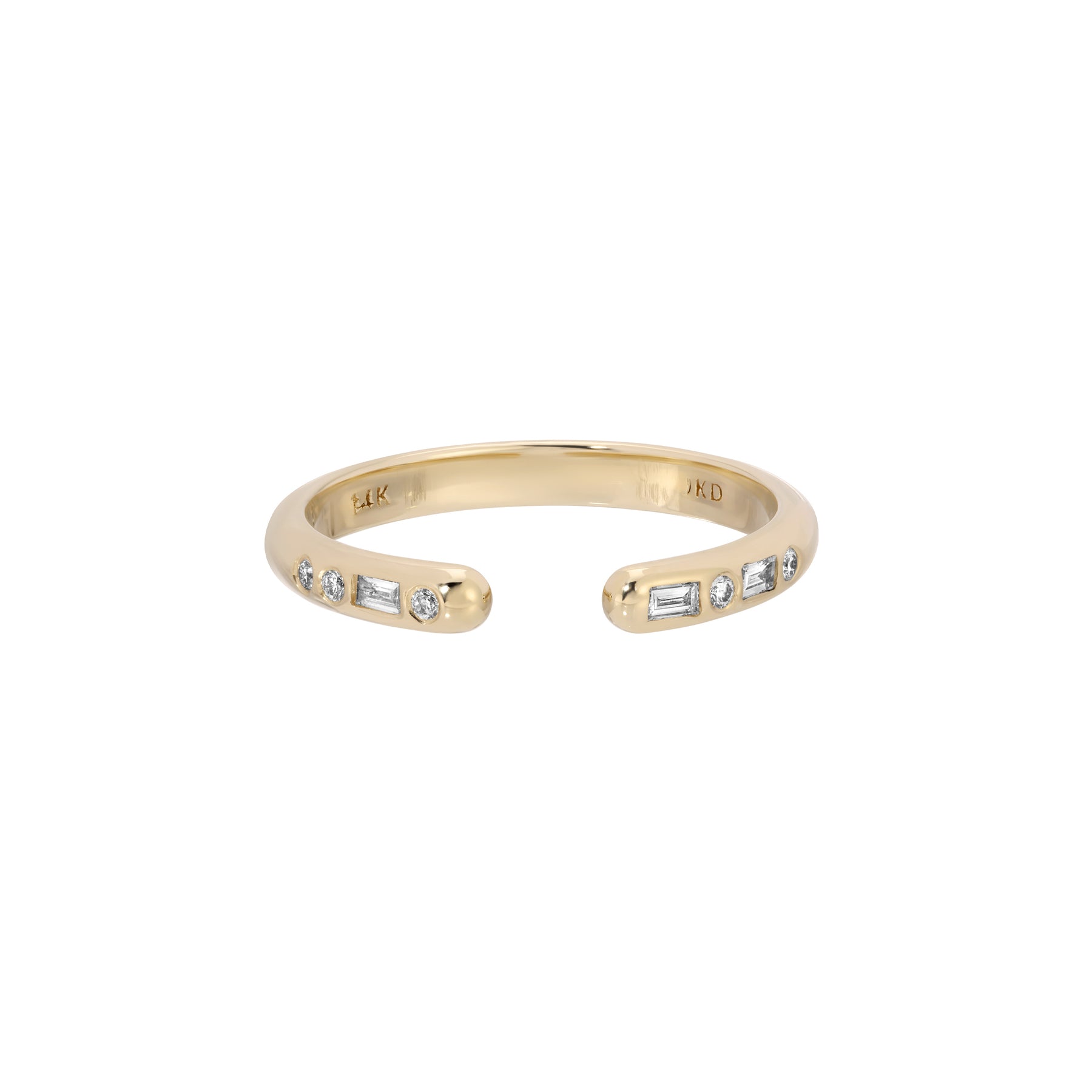 Diamond Staccato Cuff Ring