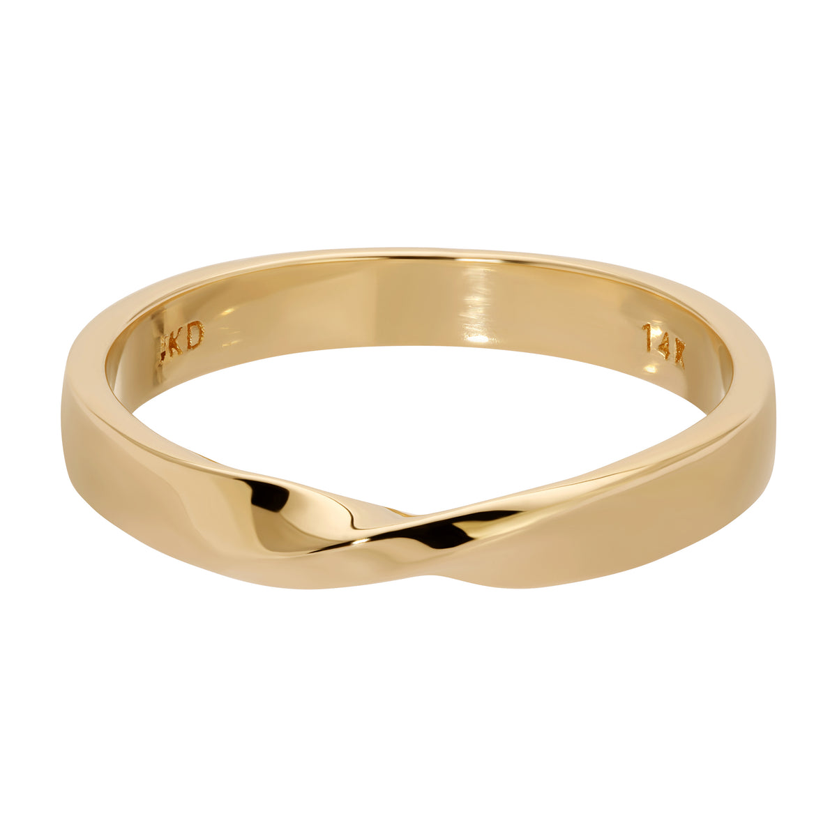 Gold Mini Twisted Band