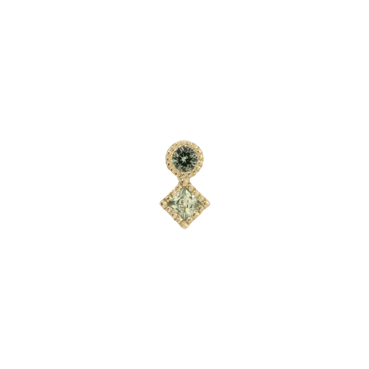 Green Sapphire Coda Stud (Single)