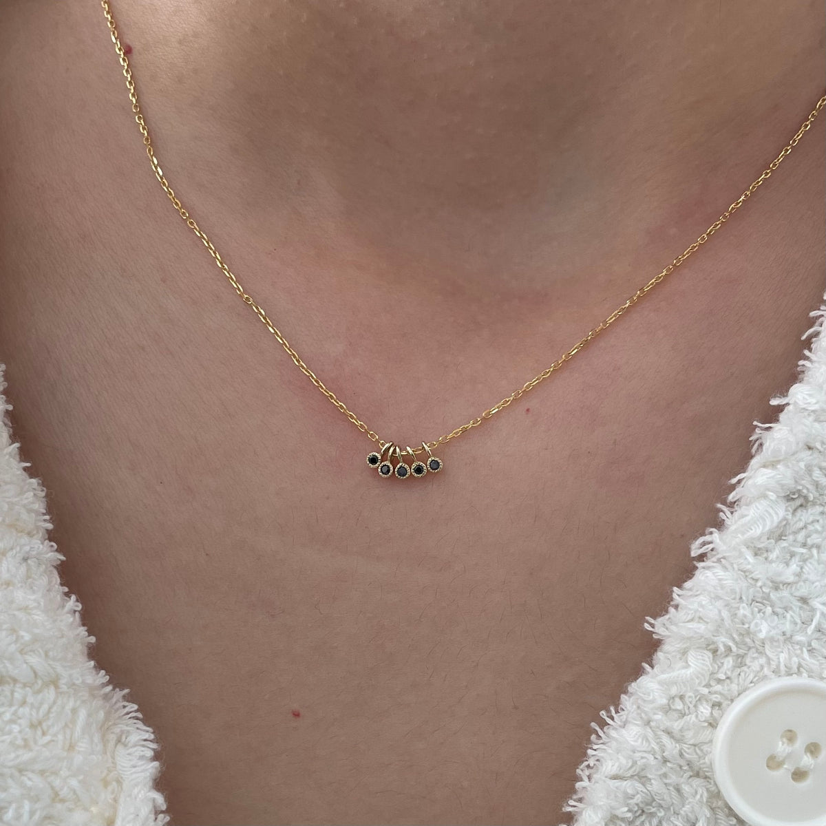 black diamond milestones necklace