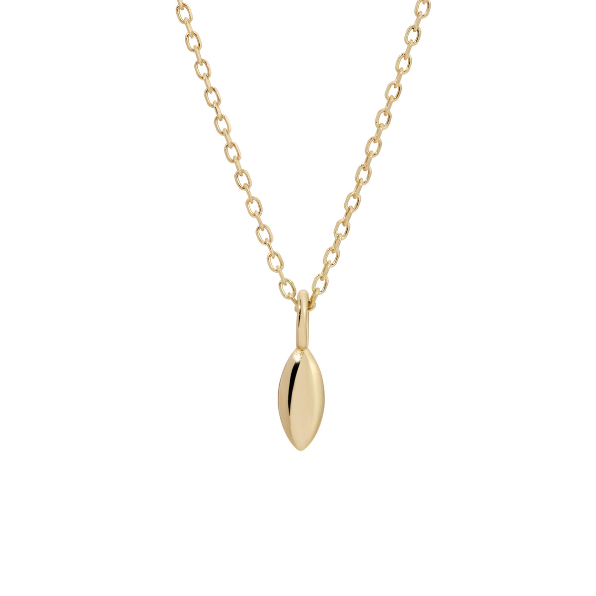 Mini Gold Marquise Necklace