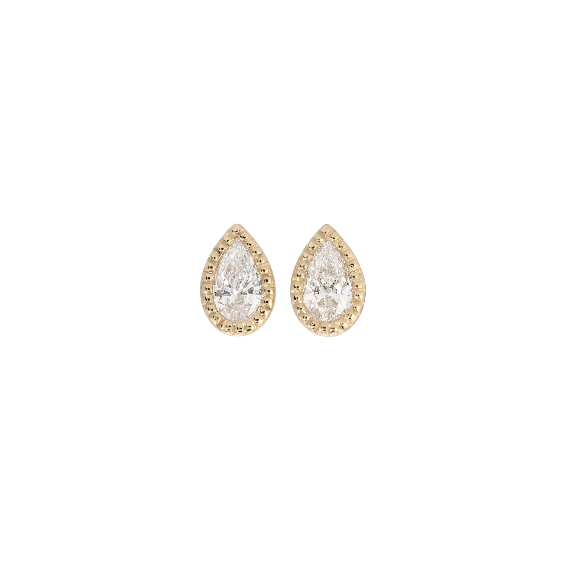 Pear Diamond Earrings (Pair)