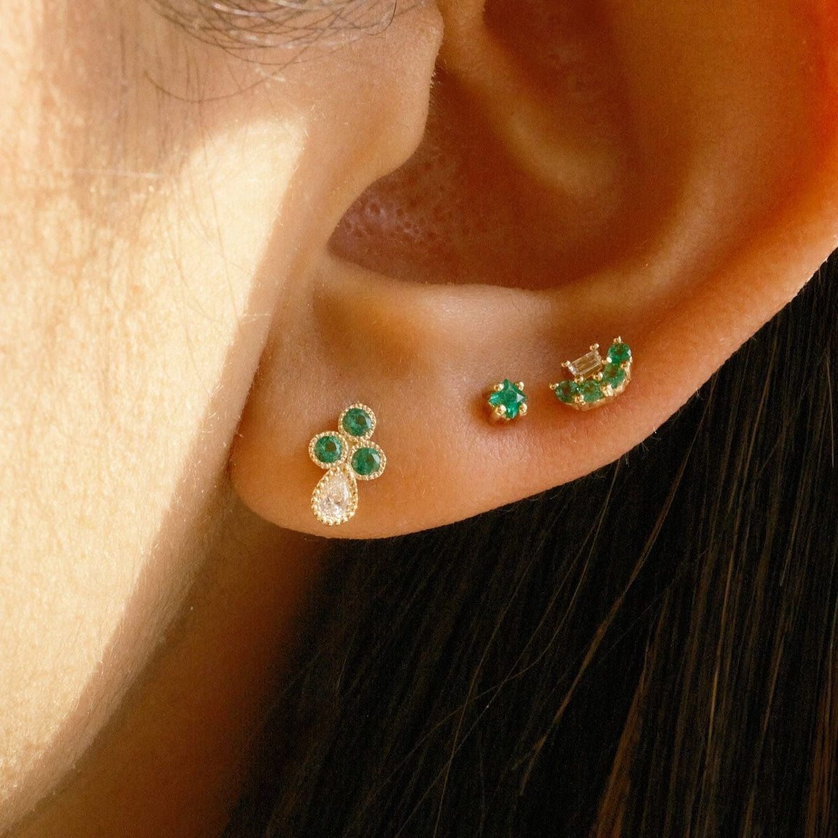 Emerald Cadenza Stud (Single)