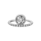 Gray Diamond Luna Ring