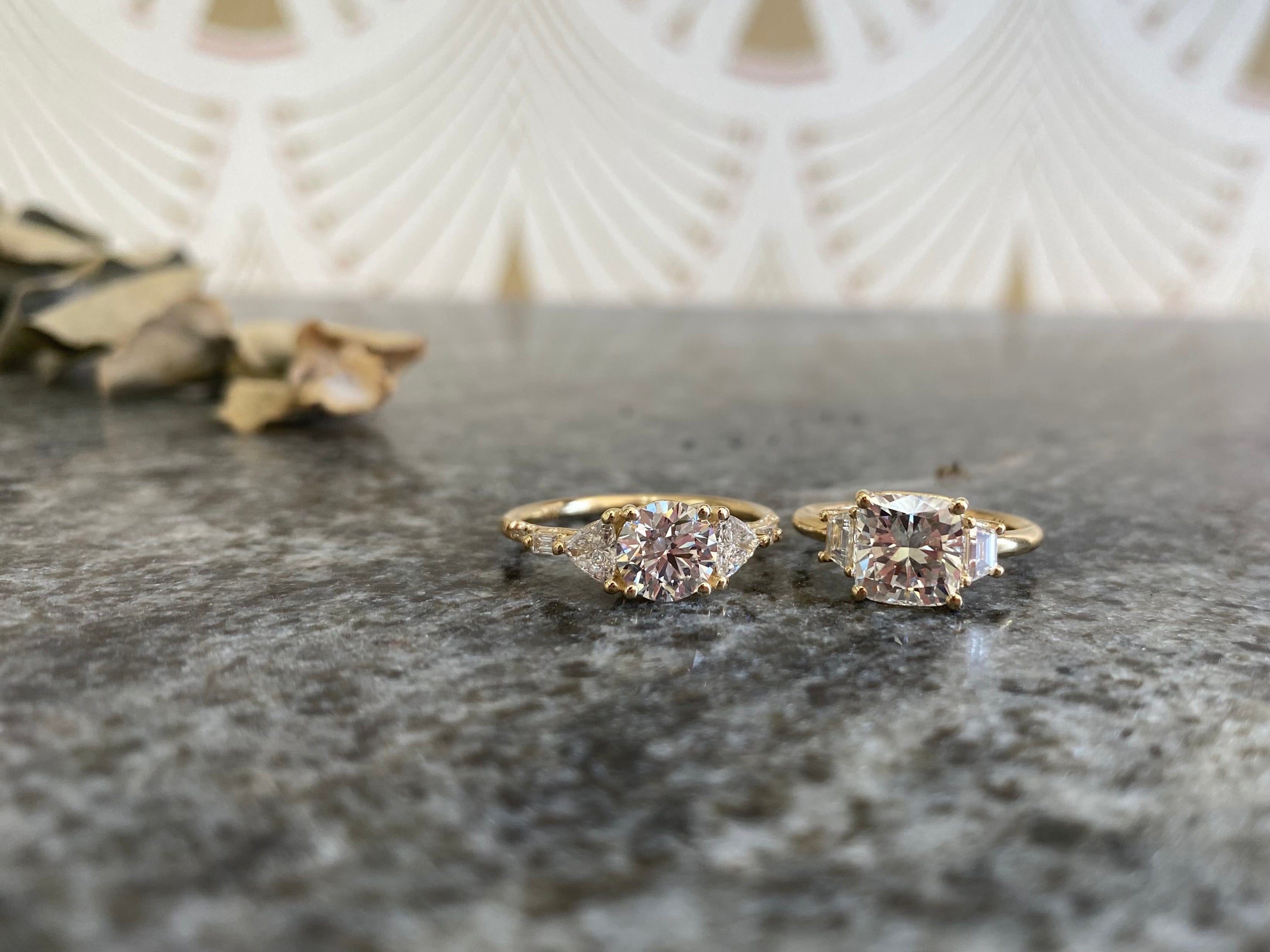 Two Custom Diamond Rings