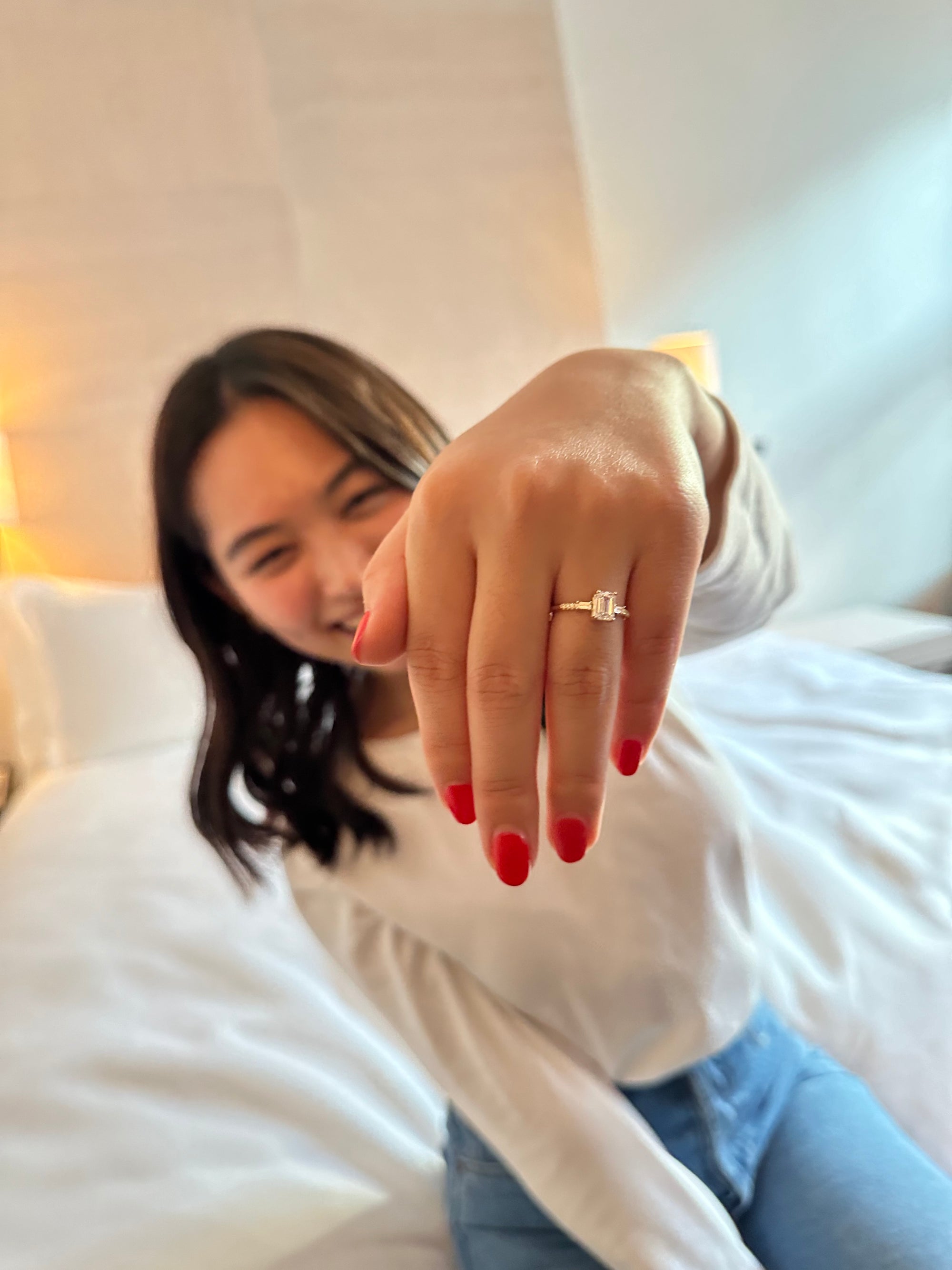 stone engagement ring