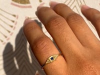 Sapphire Mini Deco Point Ring