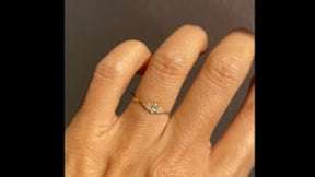 Oval Diamond Cluster Whisper Ring