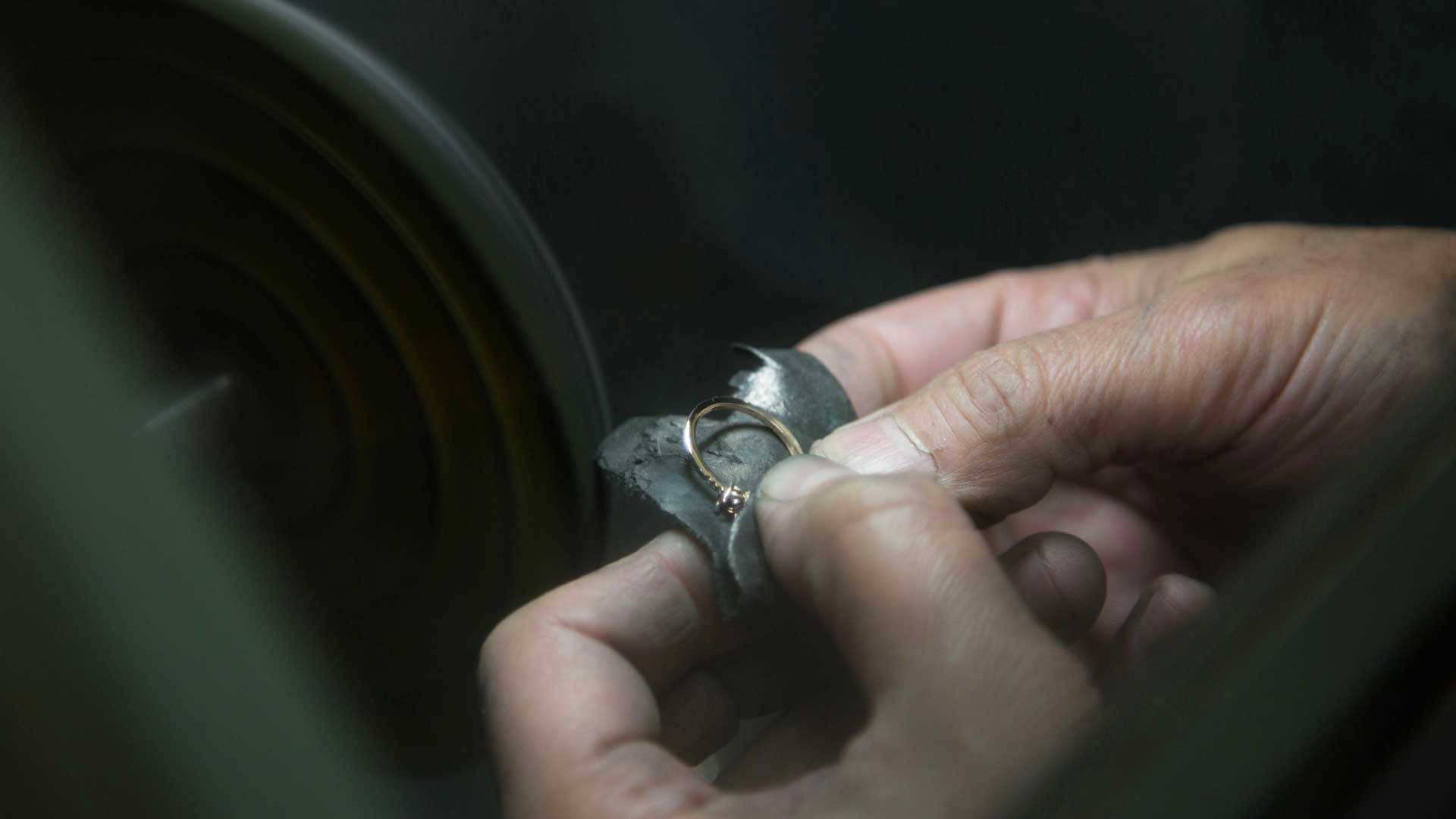 rings being made in studio