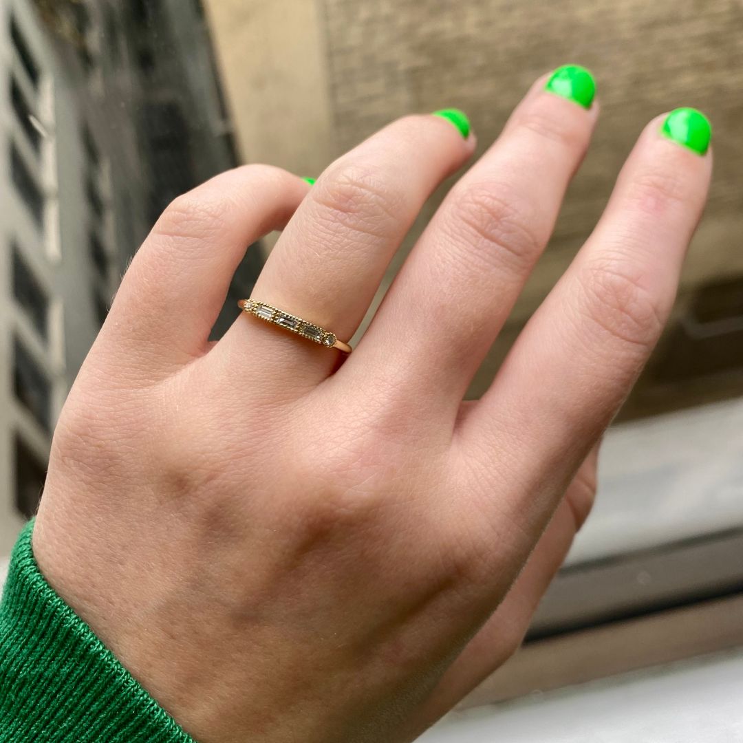 Diamond Baguette Legato Ring