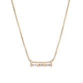 3 Baguette Necklace