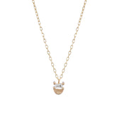 Baguette Half Moon Necklace