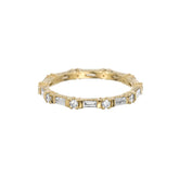Baguette Round Diamond Eternity Band