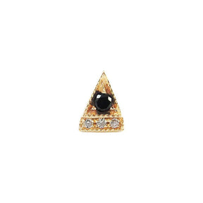 Black Diamond Deco Point Triangle Stud (Single)