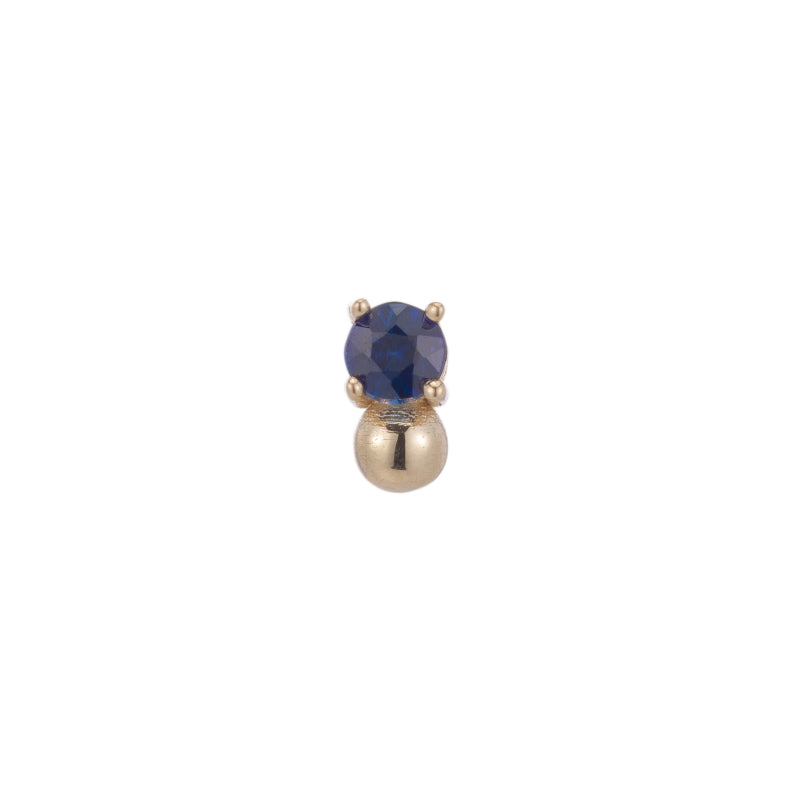 Sapphire Ball Stud (Single)