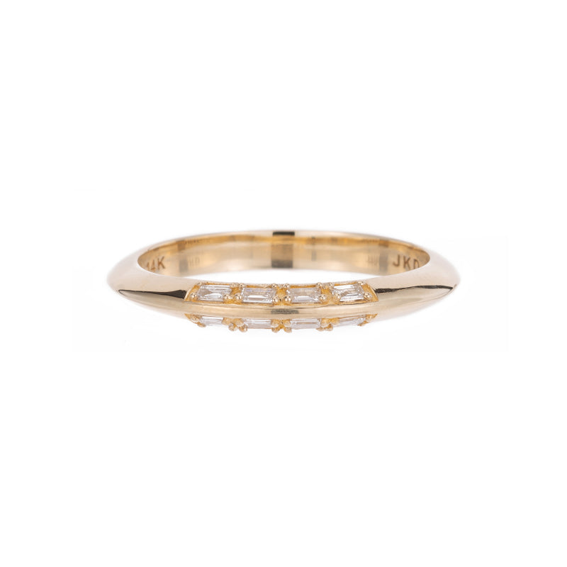 KNIFE EDGE BAGUETTE DIAMOND RING