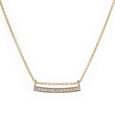 Diamond Bar Necklace