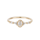 Diamond Oval Poeme Ring