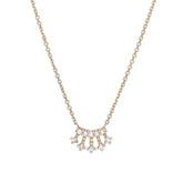 Mini Diamond Crown Necklace