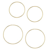 14K Hollow Hoops—Large (PAIR)