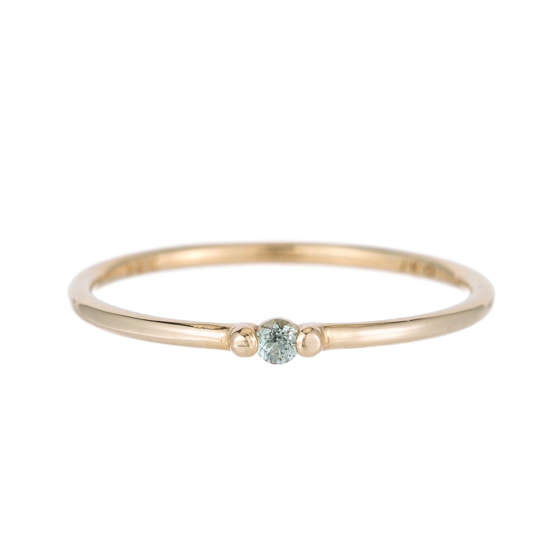 Green Sapphire Ball Ring