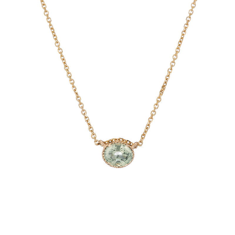 Green Sapphire Hope Necklace