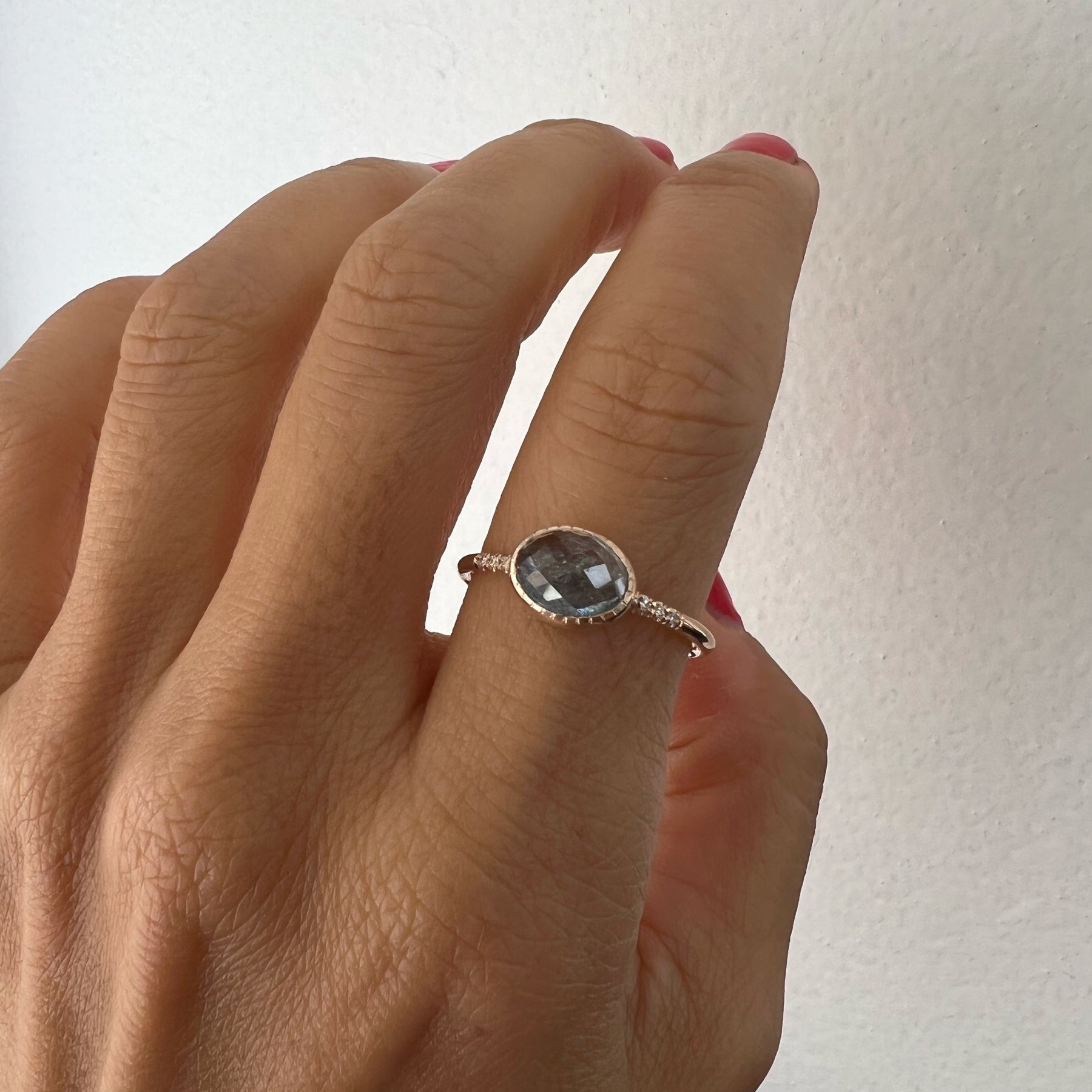 Montana Sapphire Equilibrium Ring