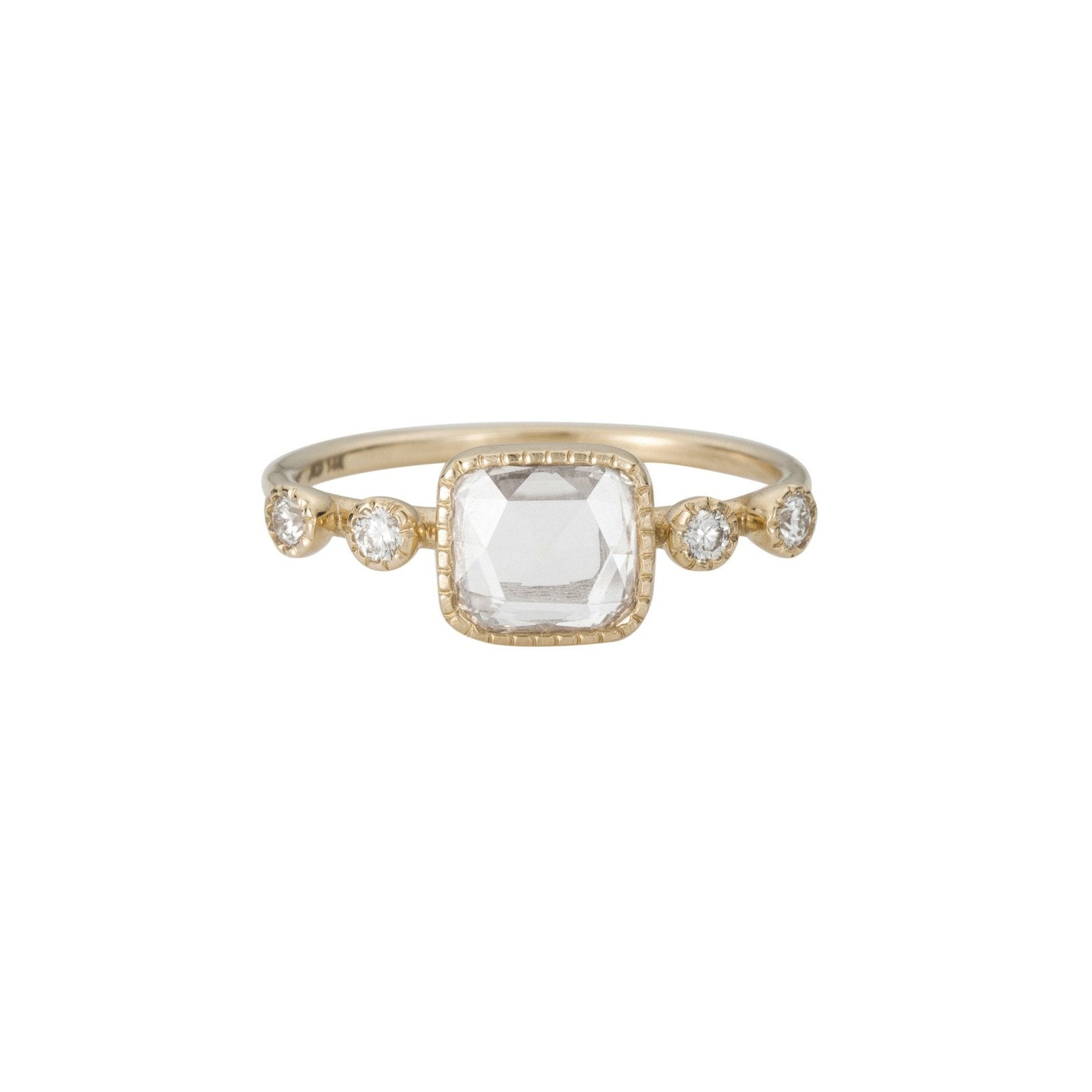 Square rose cut diamond sales