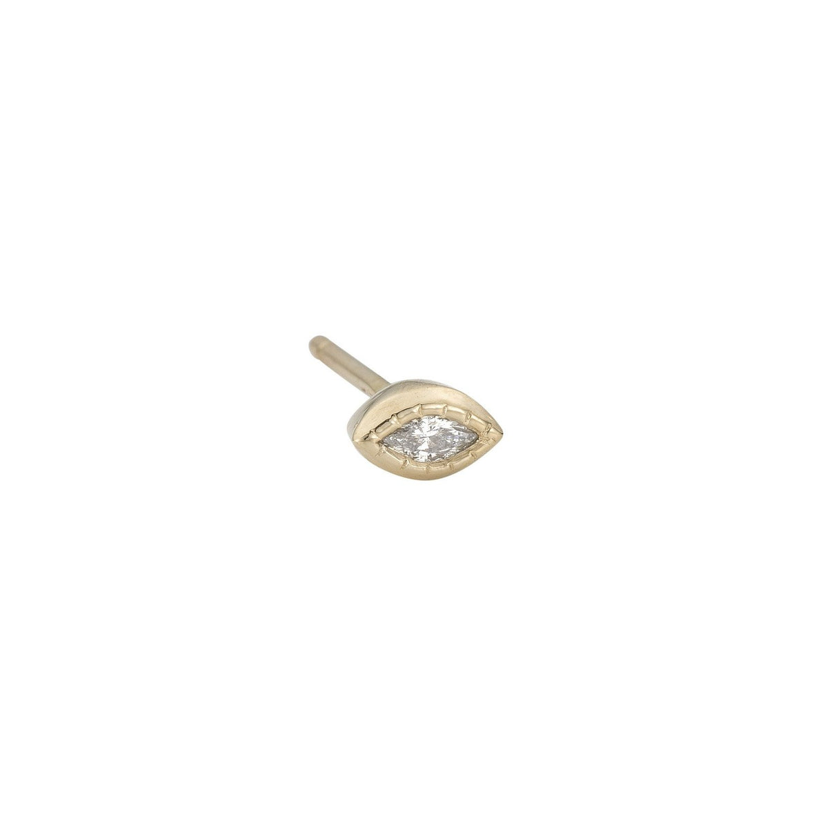 Diamond Marquise Stud (Single)