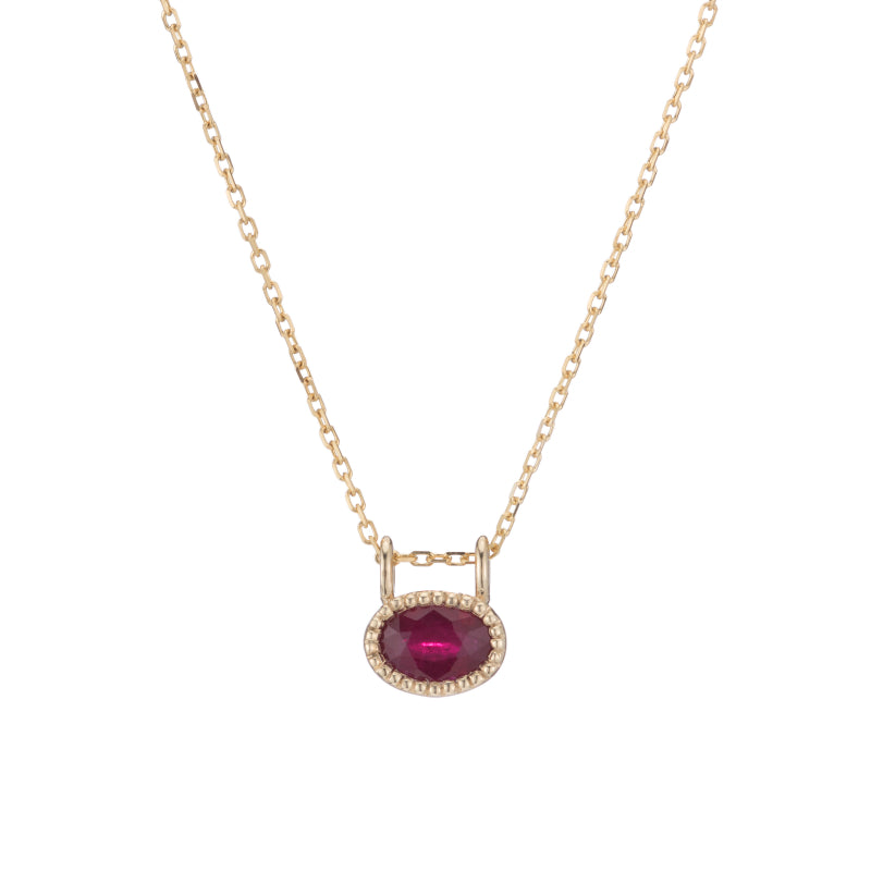 East West Ruby Necklace