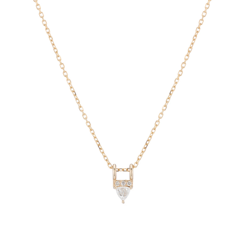 Diamond Trillion Equilibrium Necklace