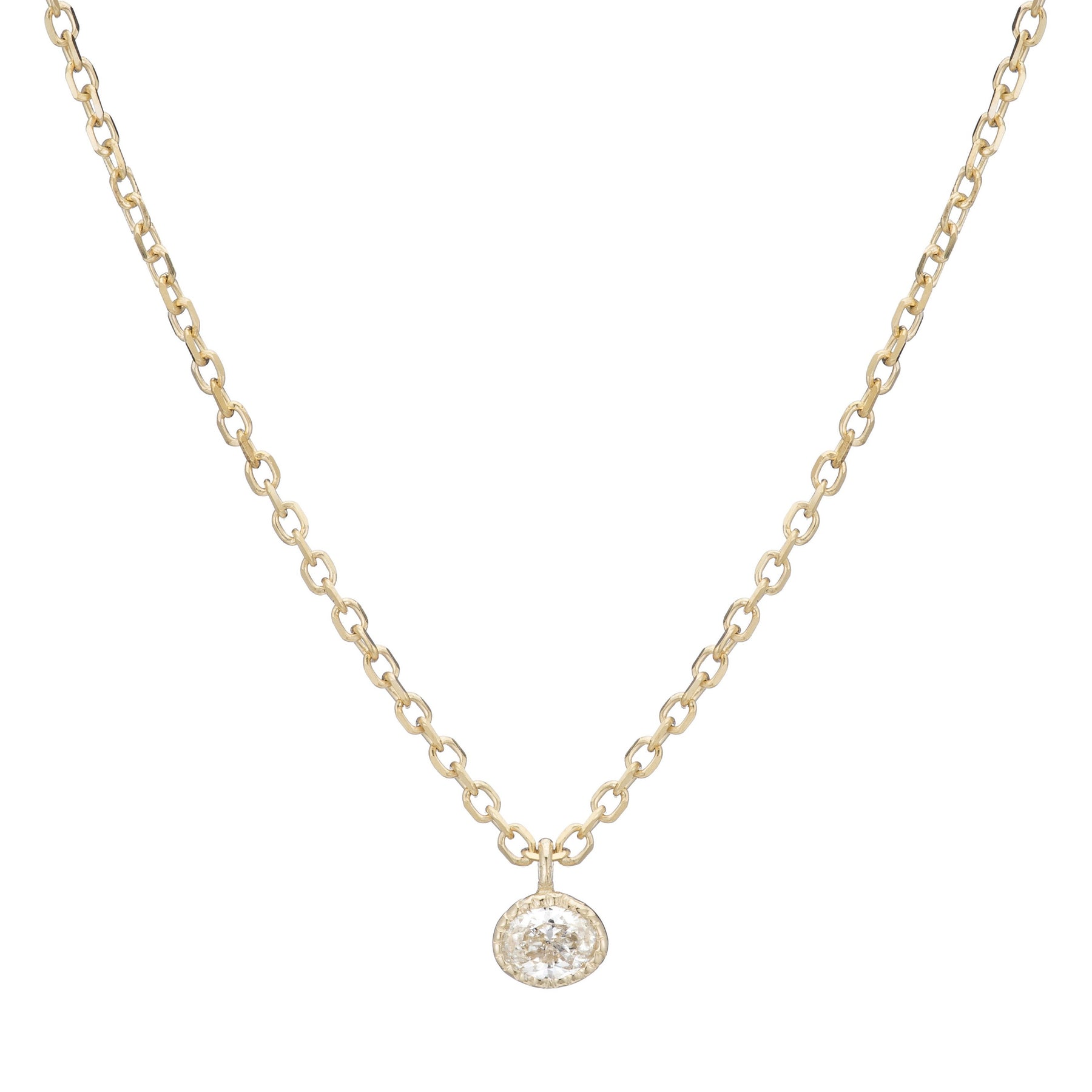 Diamond Disc Necklace