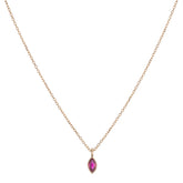 Marquise Ruby Wisp Necklace
