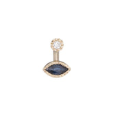 Marquise Sapphire Drop Stud (Single)